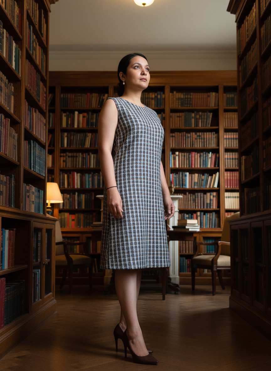 Ink & Oak Tweed Formal Dress