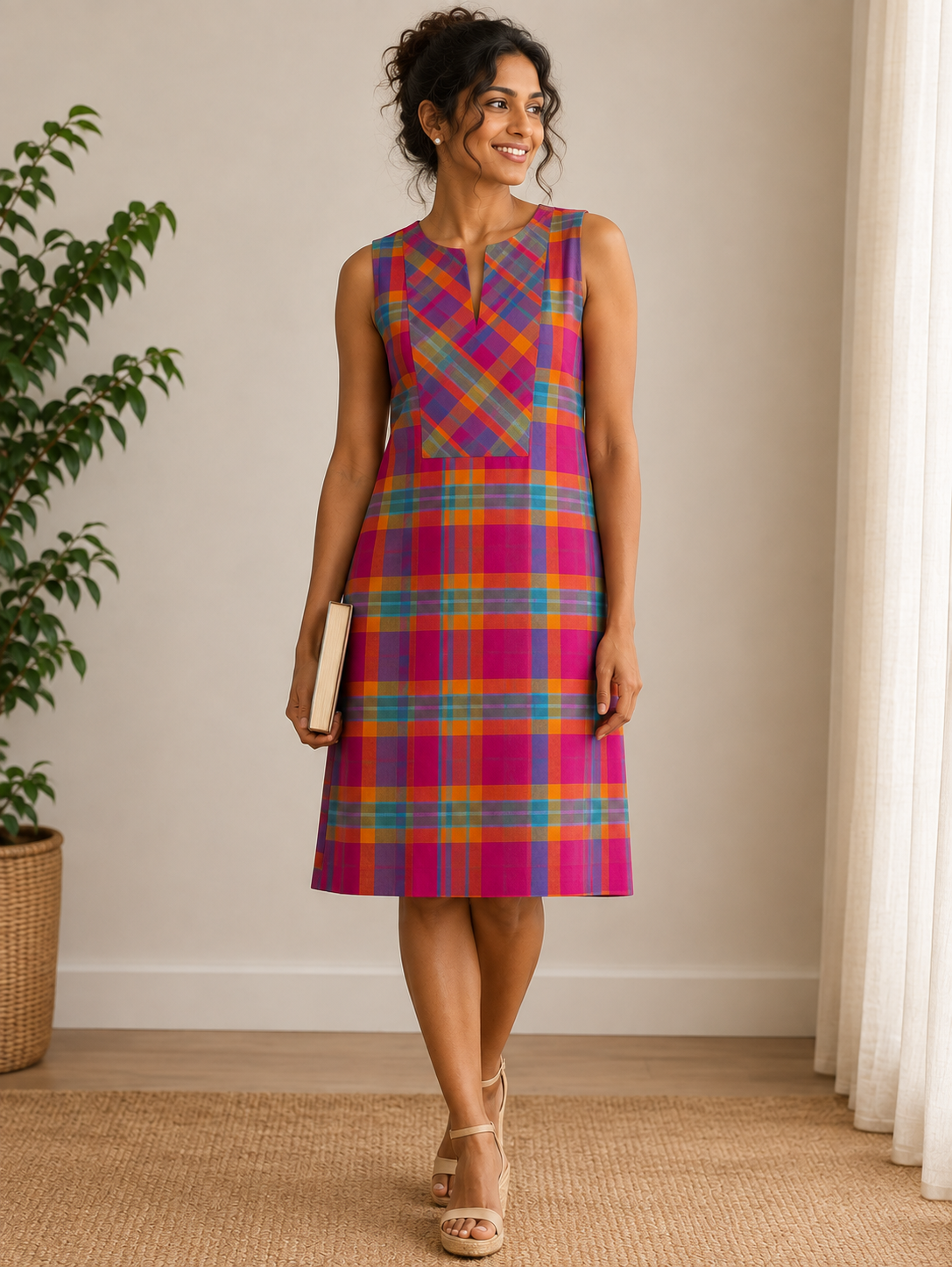 The Madras Shift Dress