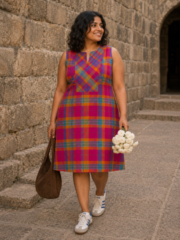 The Madras Shift Dress