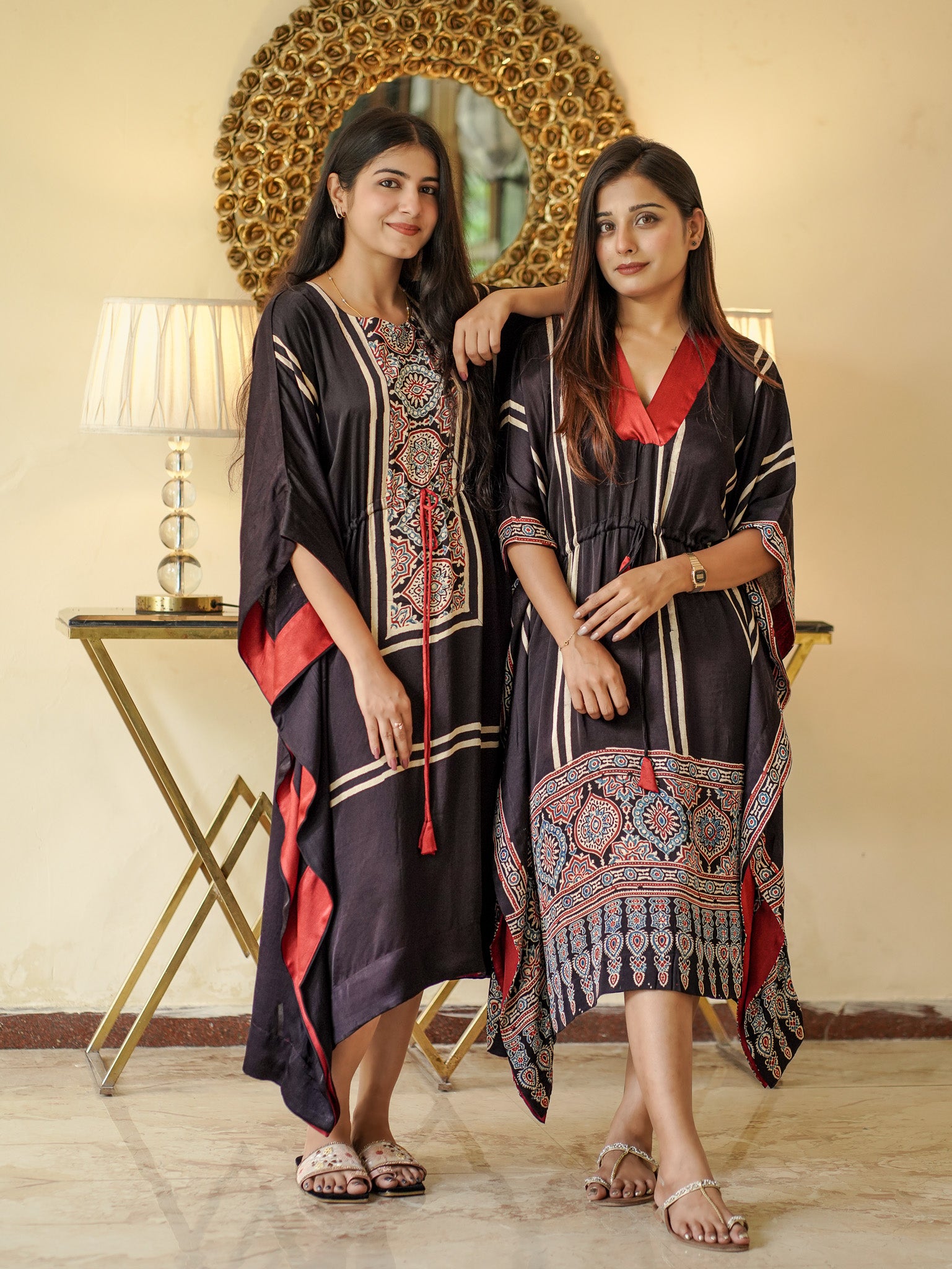 Siyaah Saaz Silk Kaftan