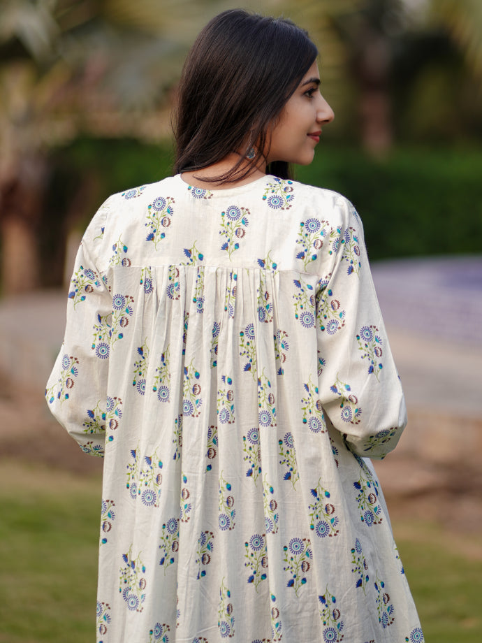 Monday Blooms Cotton Kurta