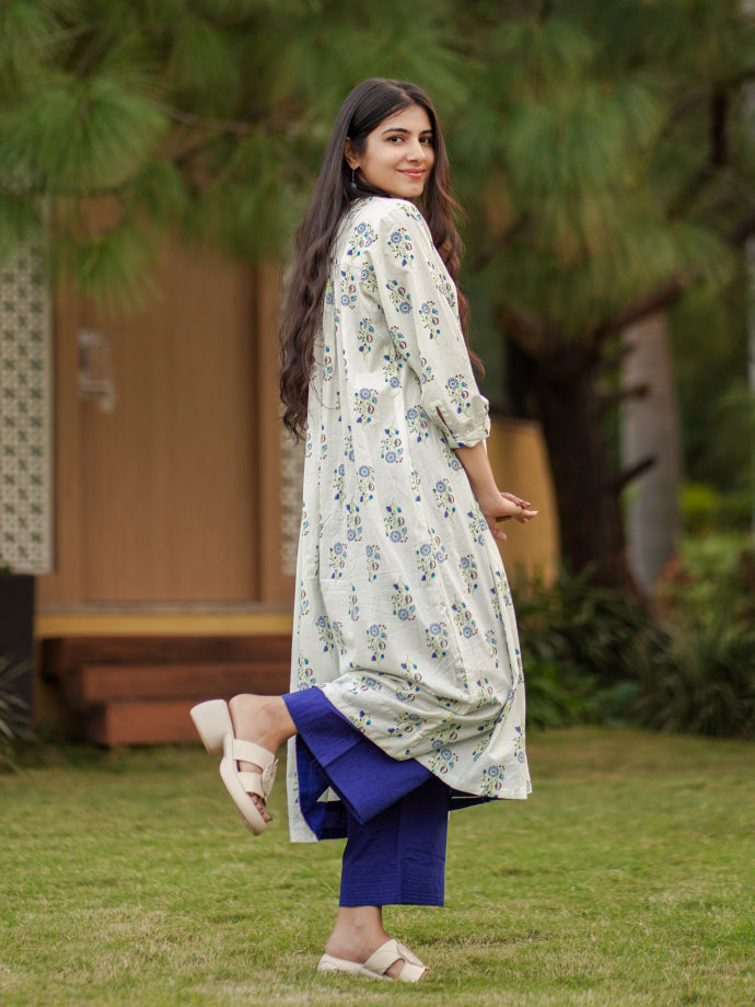Monday Blooms Cotton Kurta