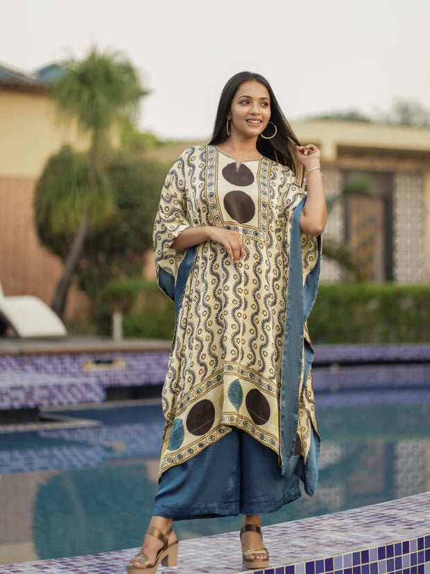 Grey Modal Silk Palazzo