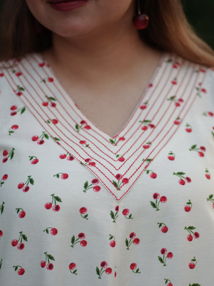 Cherries & Cream Dress