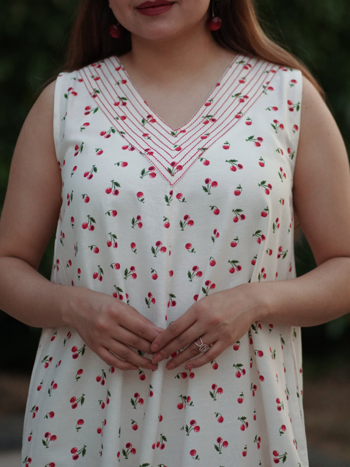 Cherries & Cream Dress