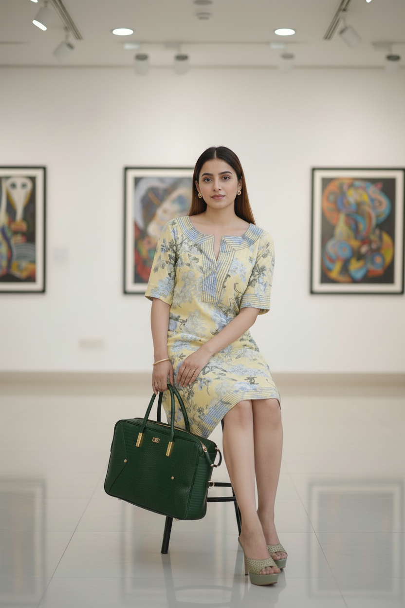 Bluebells Formal Linen Dress