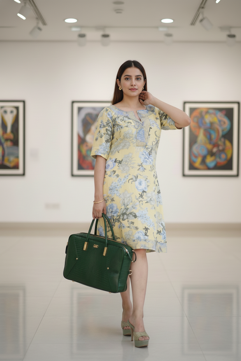 Bluebells Formal Linen Dress