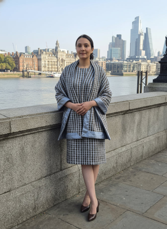 Ink & Oak Tweed Formal Dress