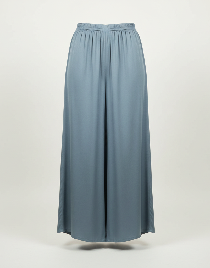 Grey Modal Silk Palazzo