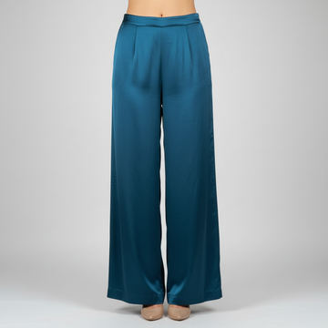 Blue Modal Silk Palazzo